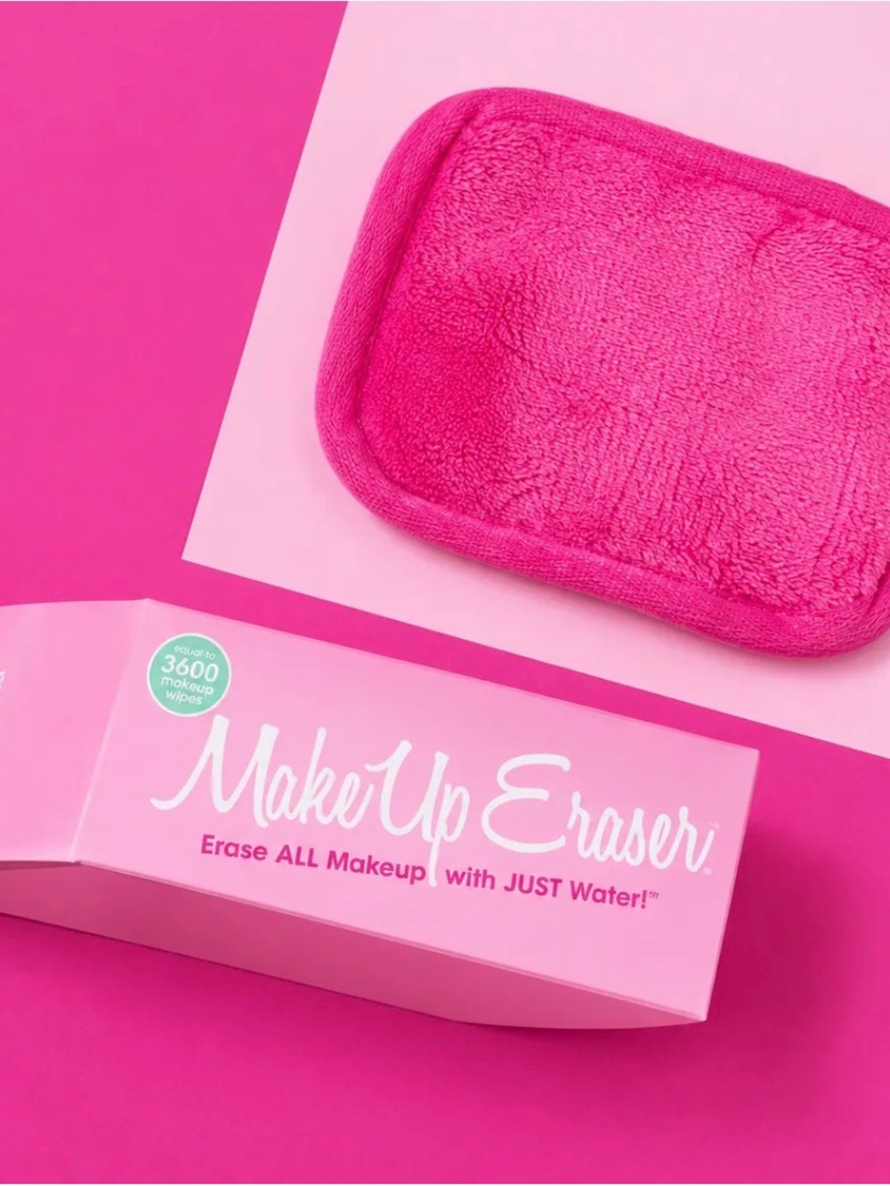 MakeUp Eraser Hot Pink Makeup Removal Cloth premium sample
